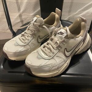 Nike White and Cream Sneakers